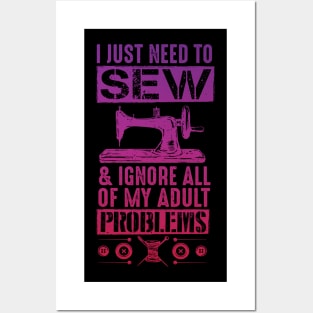 Funny Sewing Sewer Design Posters and Art